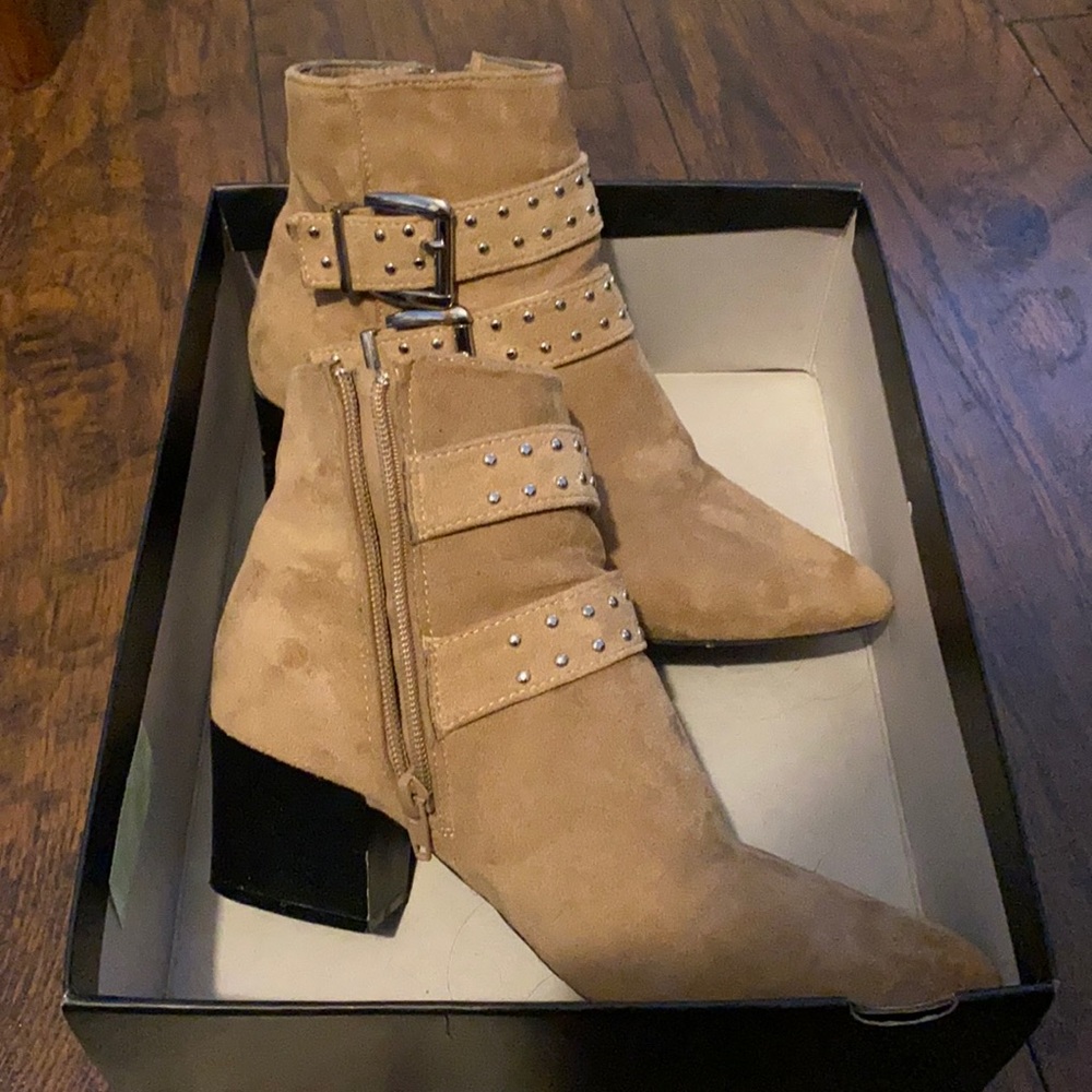 Brown Suede Bootie